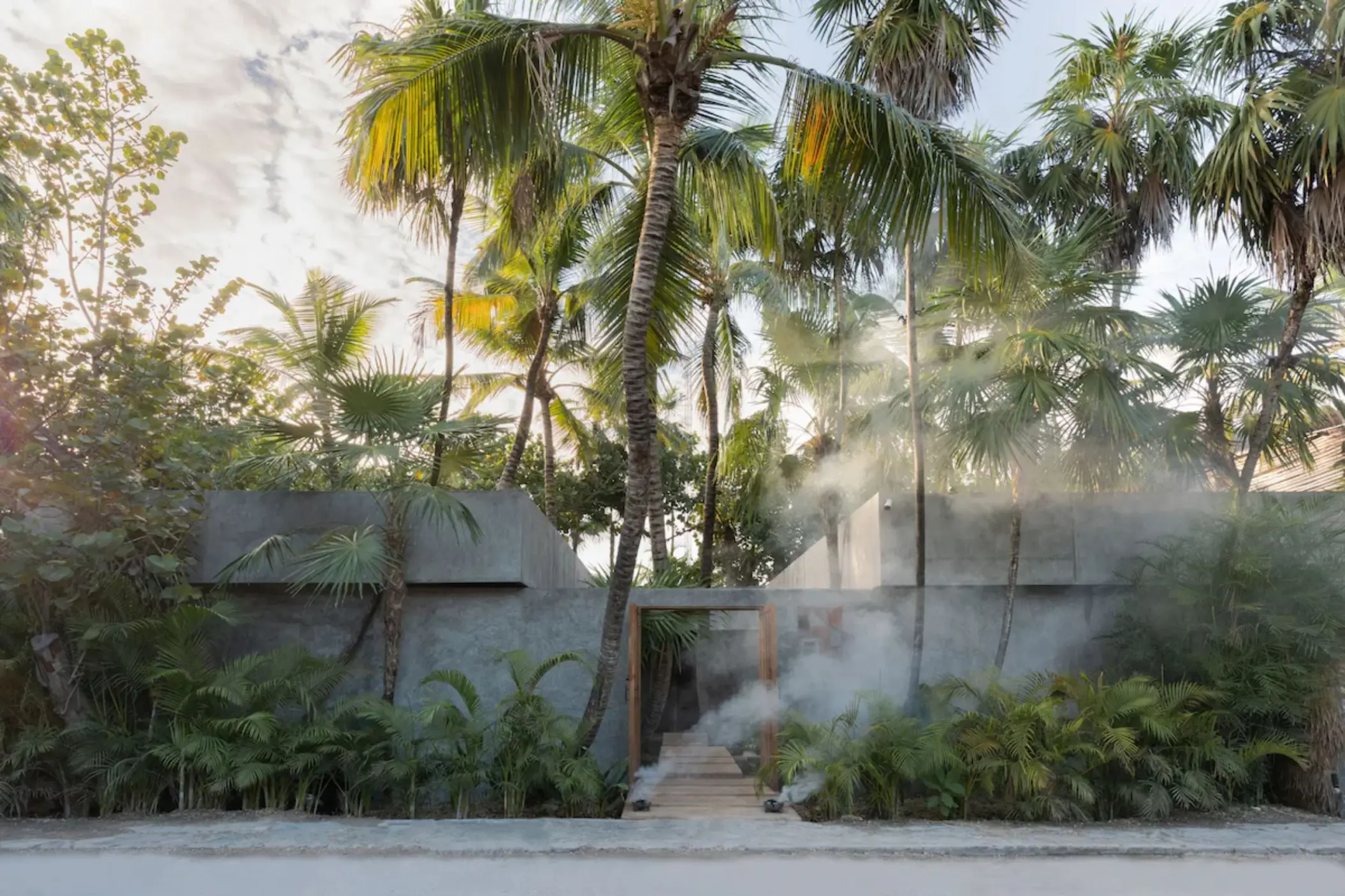 spa entrance at La Valise Tulum