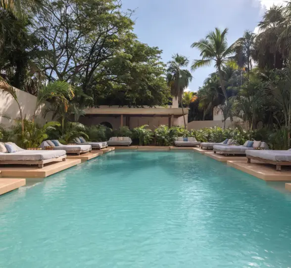 swimming pool at La Valise Tulum