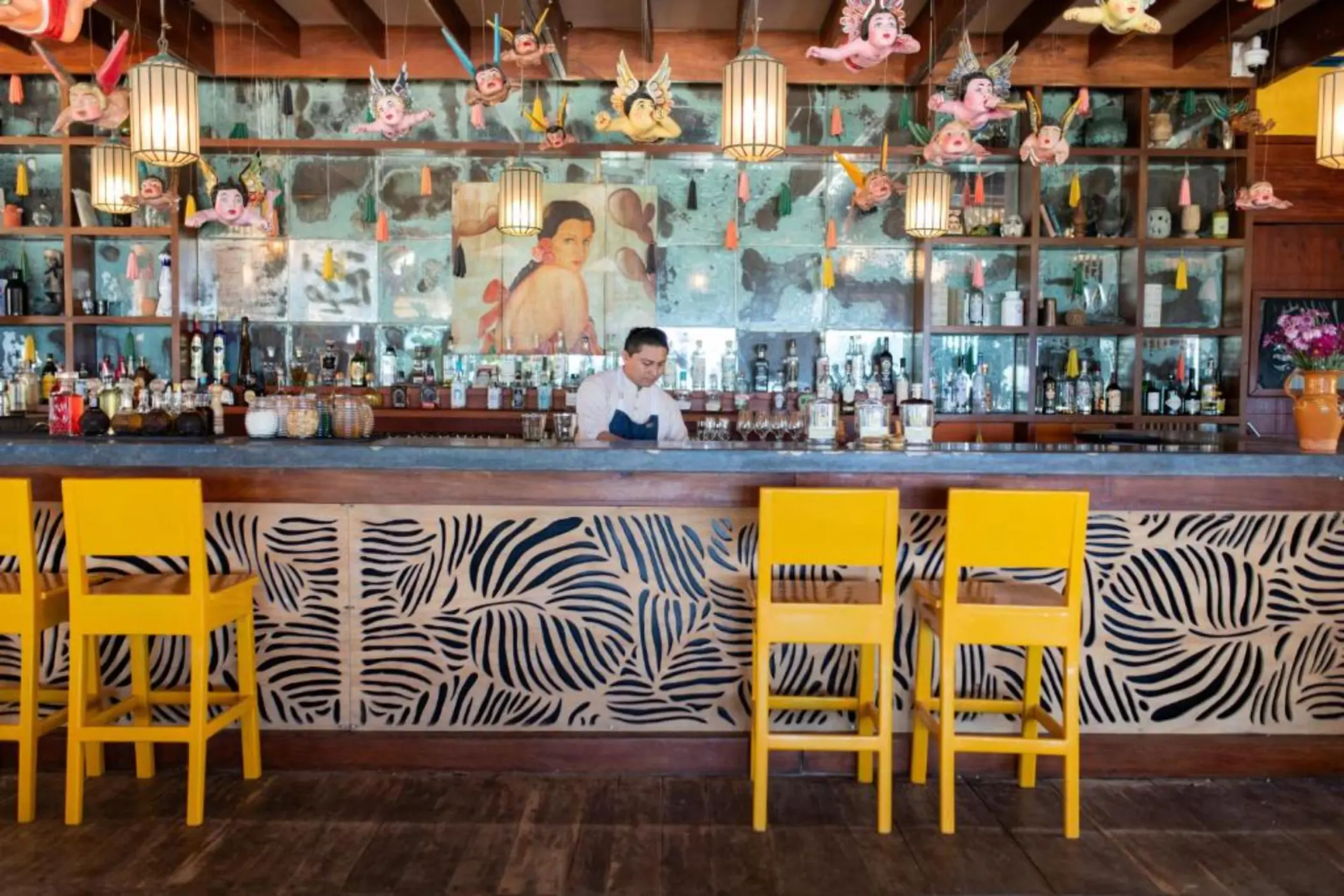 bar at La Zebra