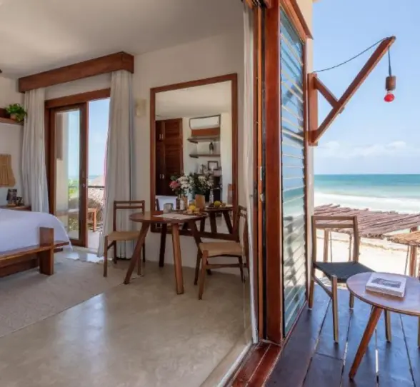 beachfront suite at La Zebra Tulum