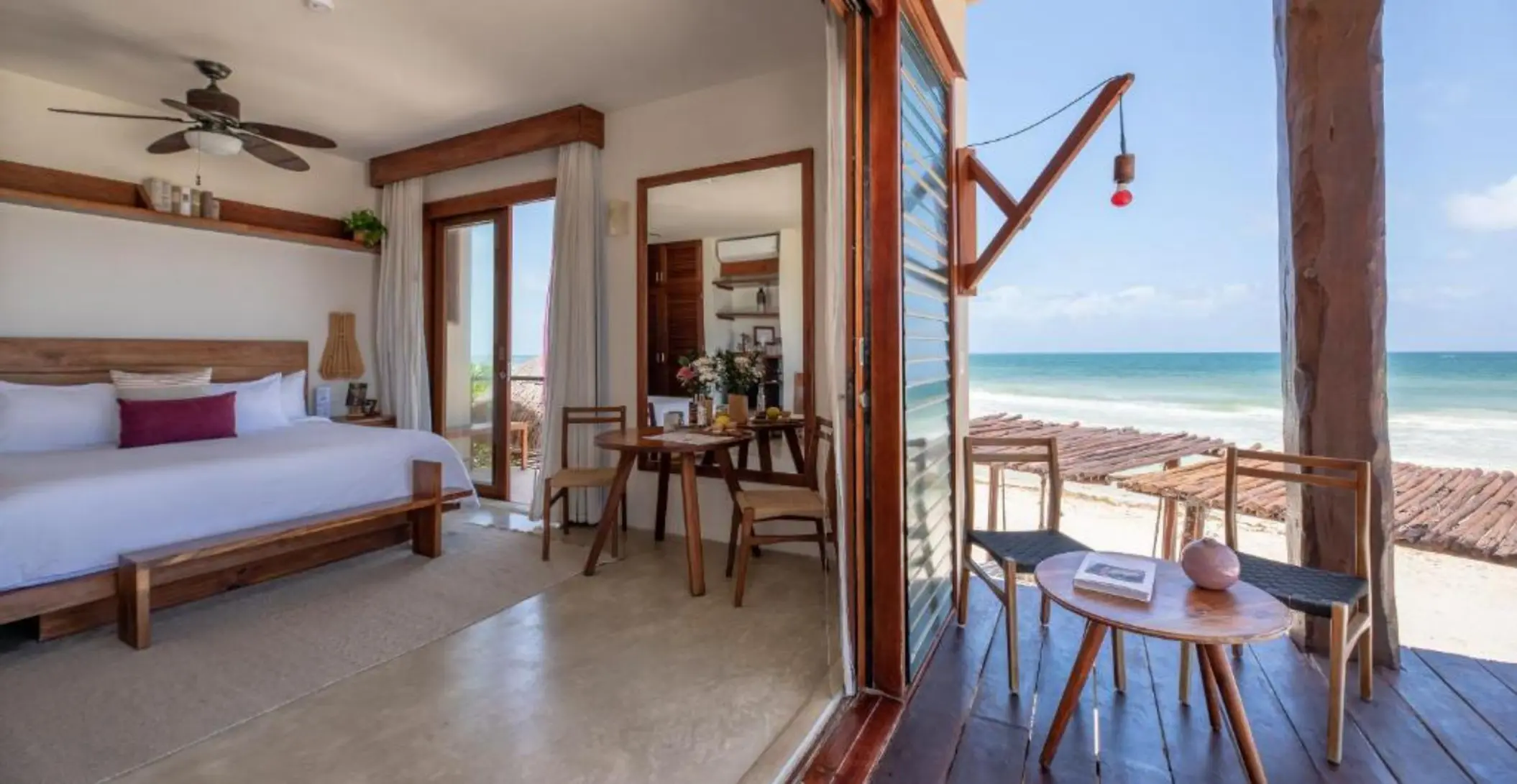 beachfront suite at La Zebra Tulum