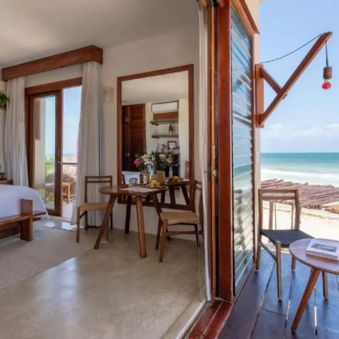 beachfront suite at La Zebra Tulum