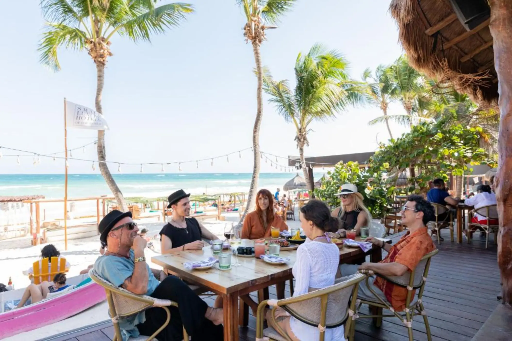 beachside restaurant at La Zebra