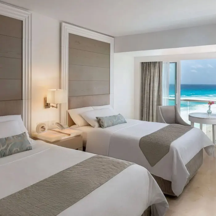 royale deluxe ocean view double beds suite at Le Blanc Spa Resort Cancun