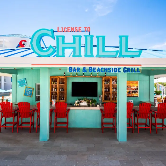 bar and beachside grill at Margaritaville Island Reserve Riviera Maya
