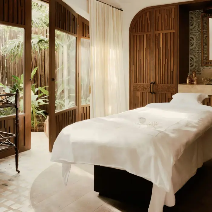 massage room at the spa at Maroma a Belmond Hotel