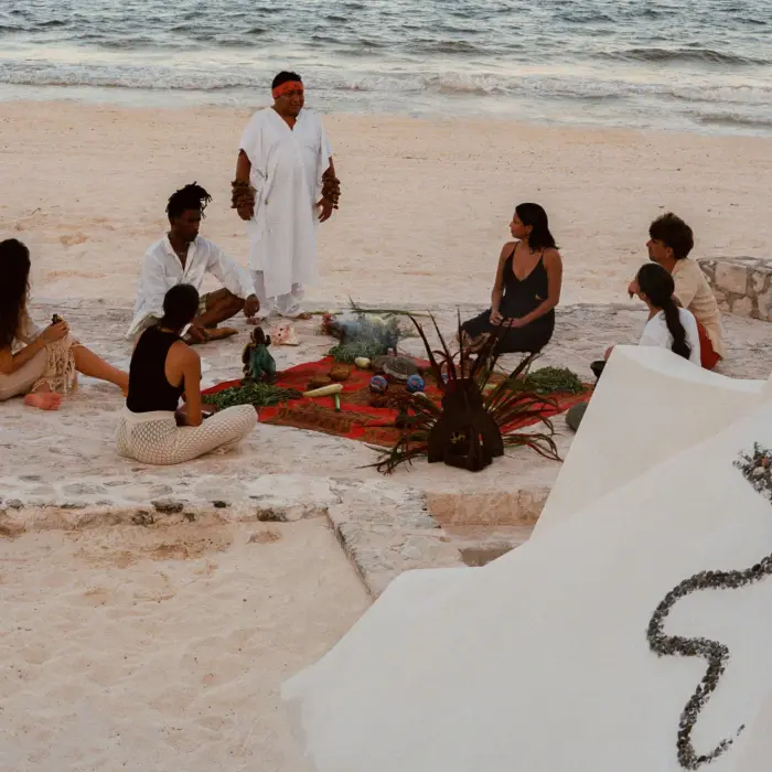 temazcal experience on the beach at Maroma a Belmond Hotel