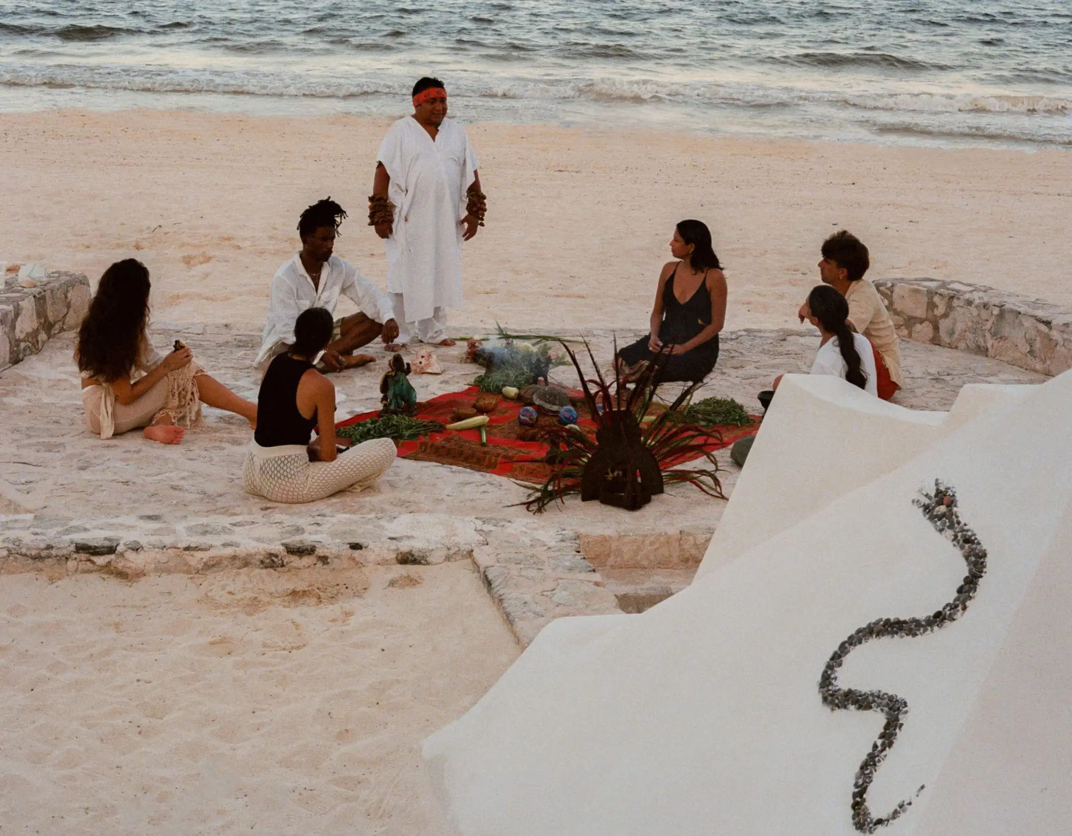 temazcal experience on the beach at Maroma a Belmond Hotel