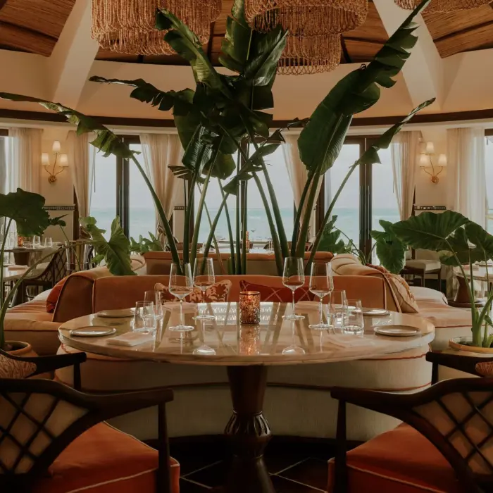 woodend restaurant at Maroma a Belmond Hotel