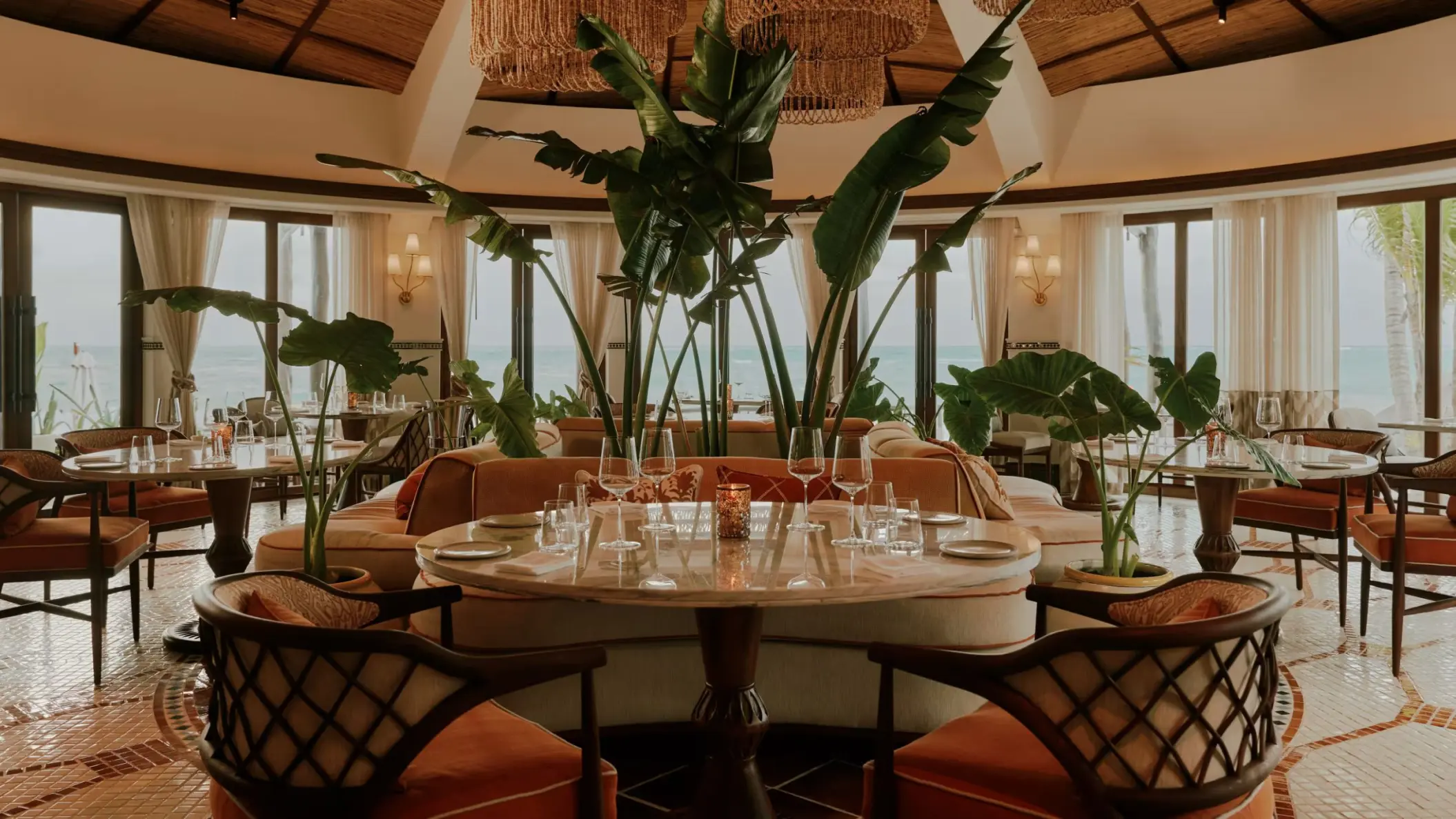 woodend restaurant at Maroma a Belmond Hotel