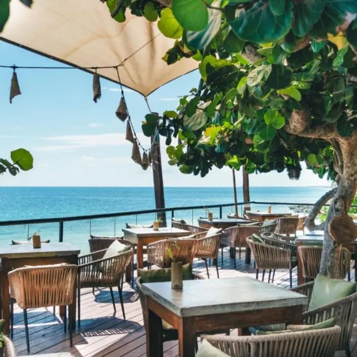 seafront restaurant at Mezzanine Hotel