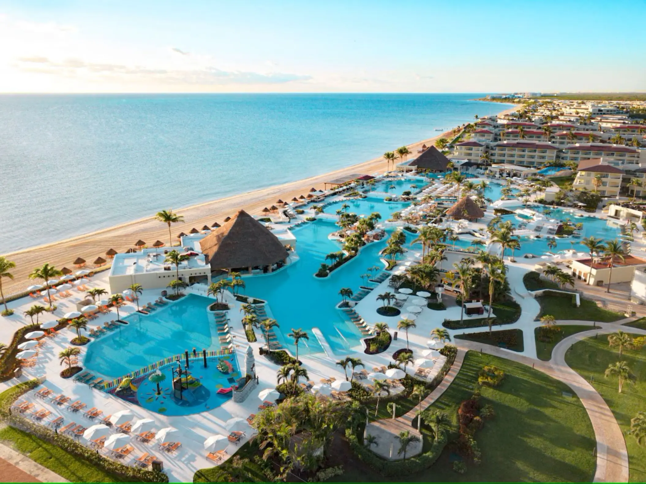 aerial view of Moon Palace Cancun
