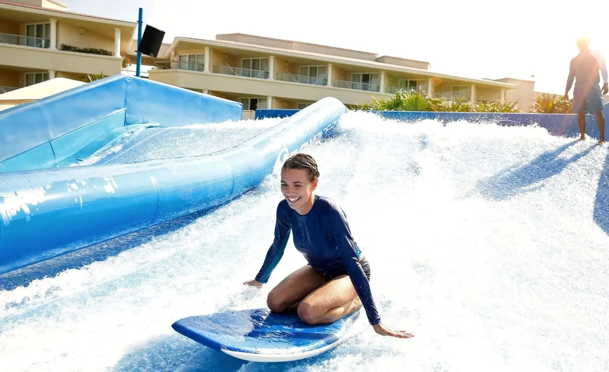 surf simulator at Moon Palace Cancun