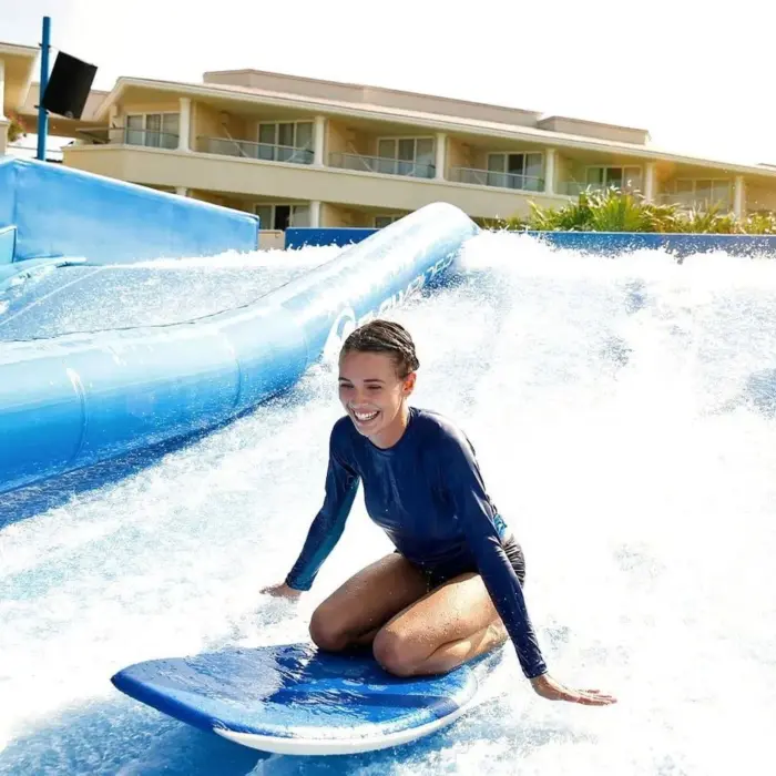 surf simulator at Moon Palace Cancun