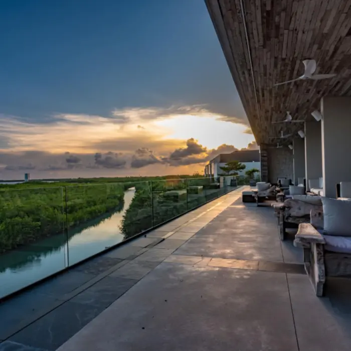 sunset from Nizuc Resort and Spa