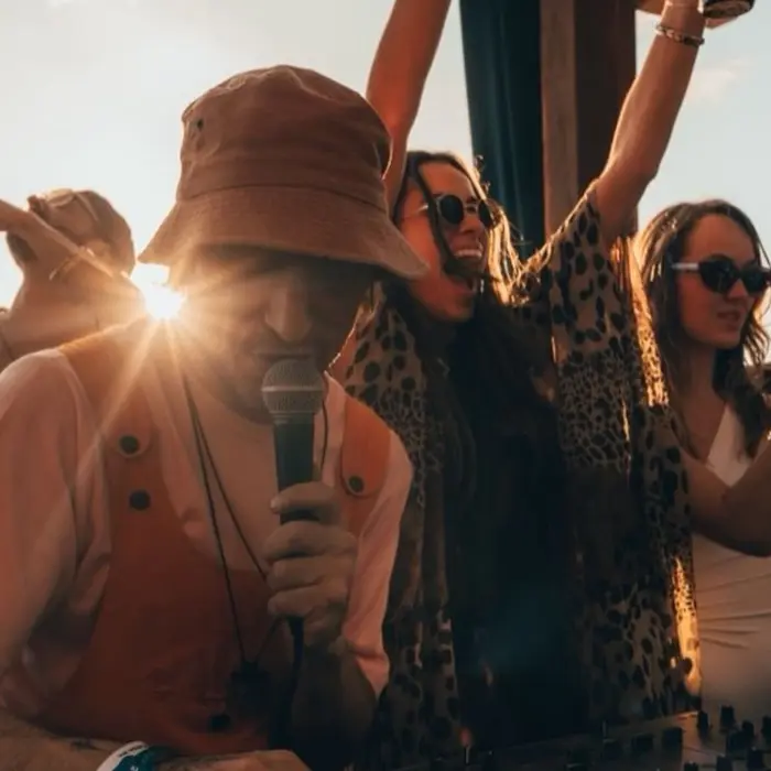 live musical performance at nomade tulum