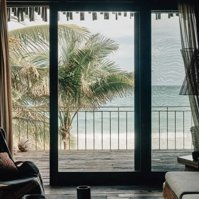 beachfront suite at nomade tulum
