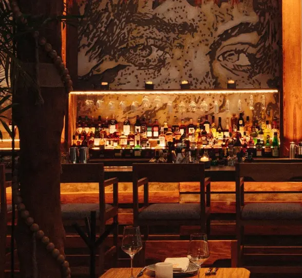 bar and restaurant at nomade tulum