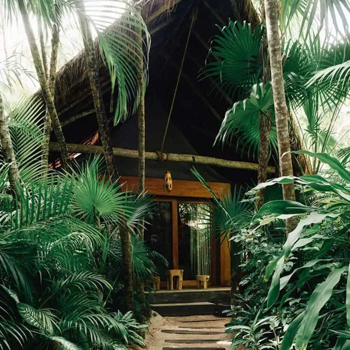 rustic suite exteriors at nomade tulum