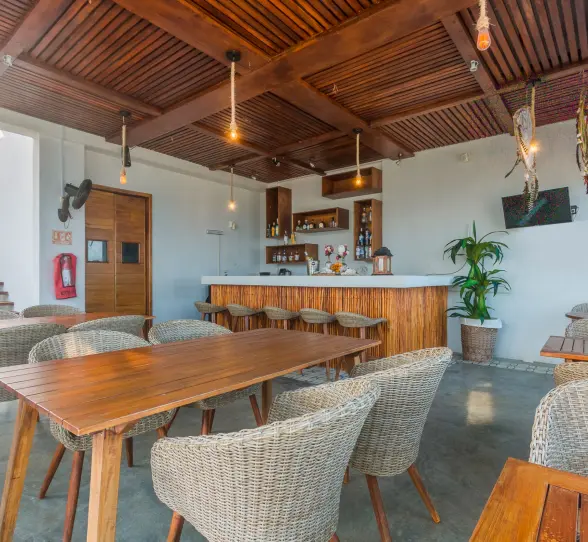 restaurant and bar at O'Tulum Boutique Hotel