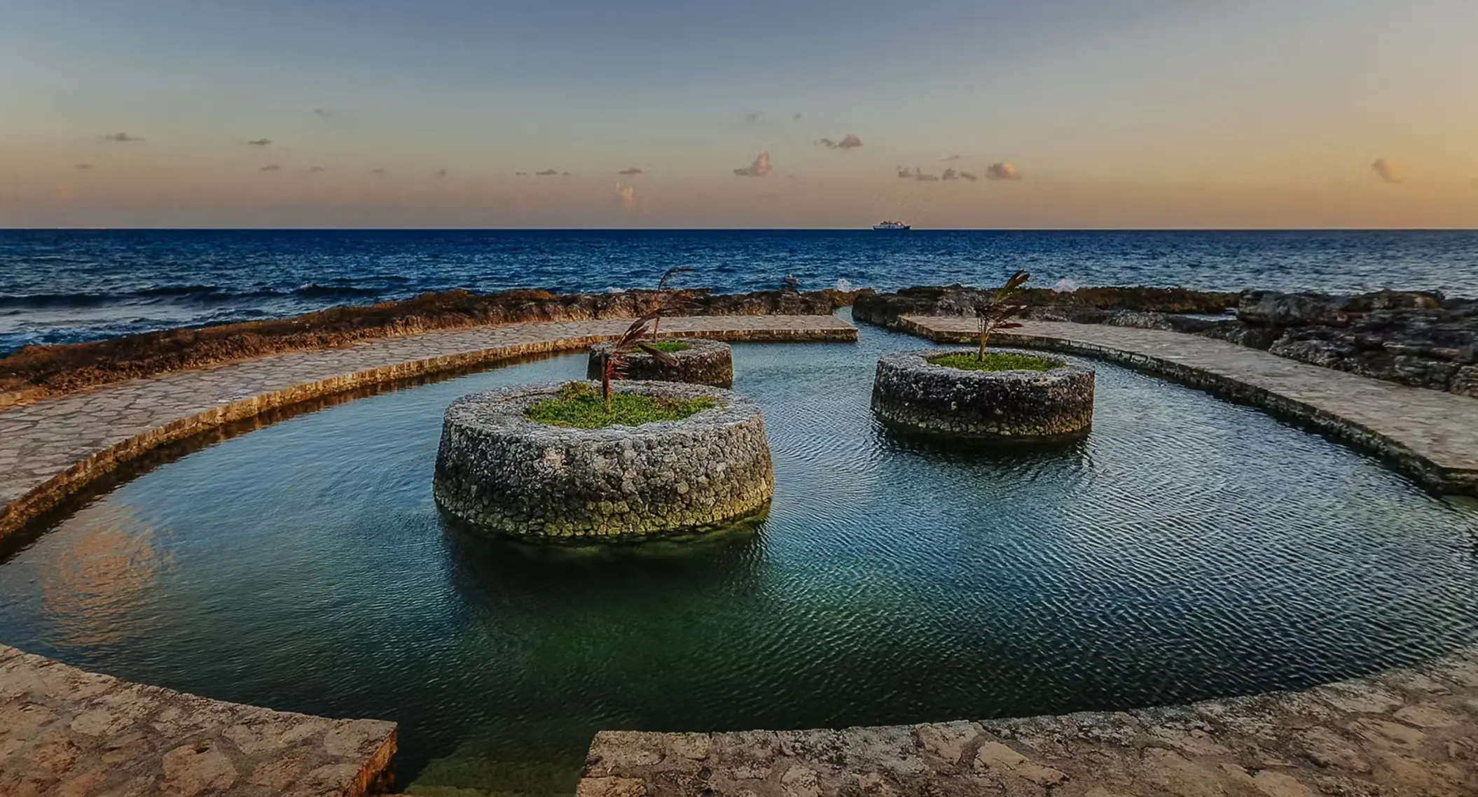 saltwater pool at occidental at xcaret destination