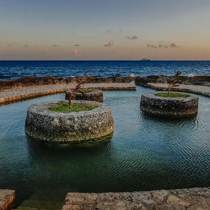 saltwater pool at occidental at xcaret destination