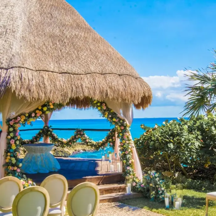 wedding gazebo at occidental at xcaret destination