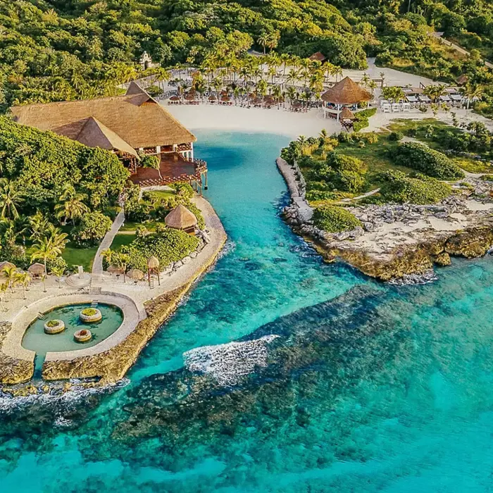 aerial view of occidental at xcaret destination