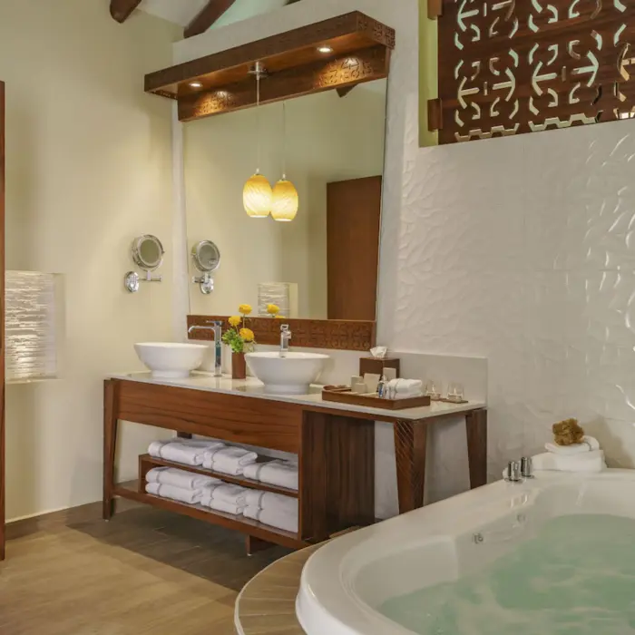 bathroom at Palafitos Overwater Bungalows