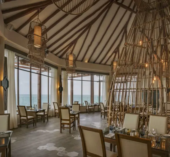 overwater grill and bar at Palafitos Overwater Bungalows