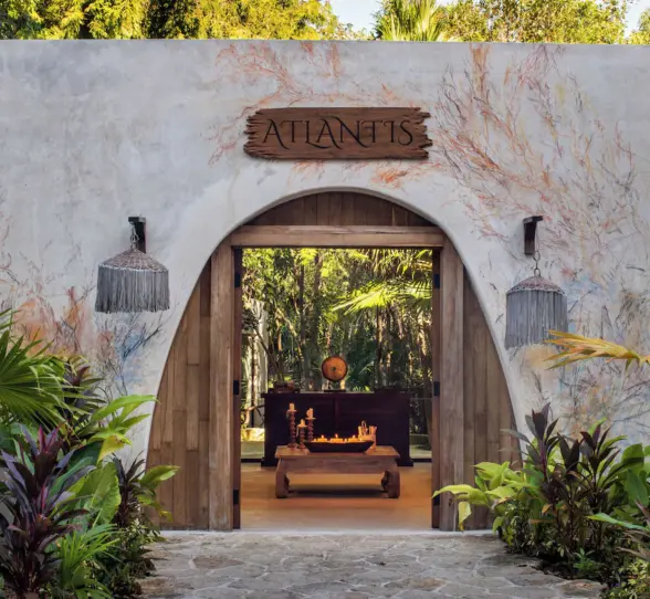 entrance to the spa at Palmaïa – The House of AïA resort