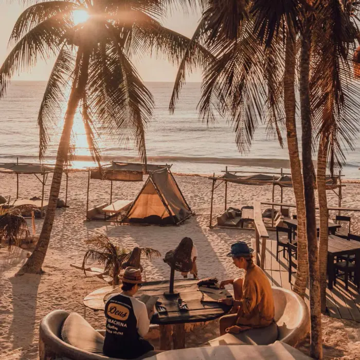 palapa restaurant at Papaya Playa Project