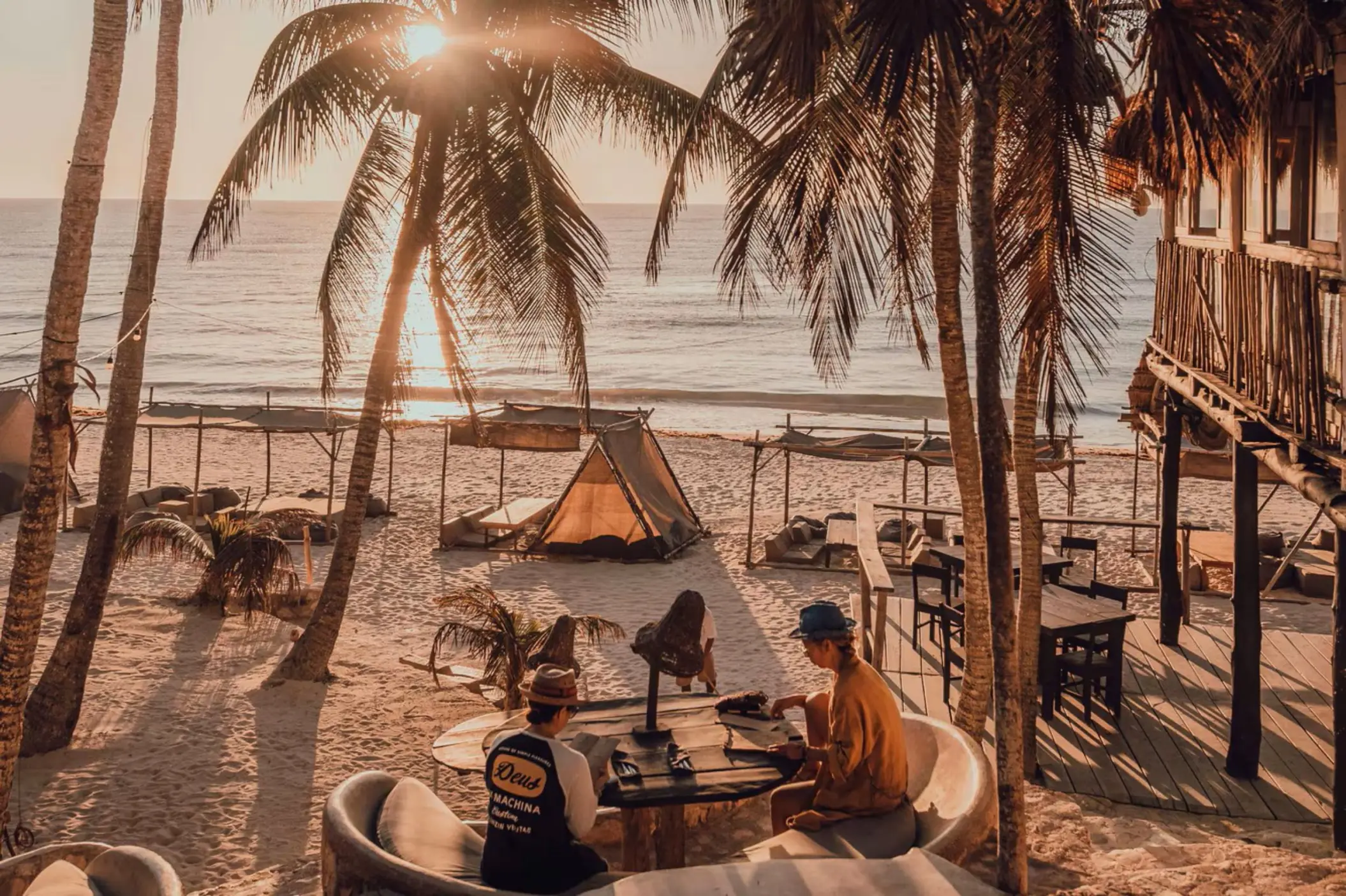 palapa restaurant at Papaya Playa Project