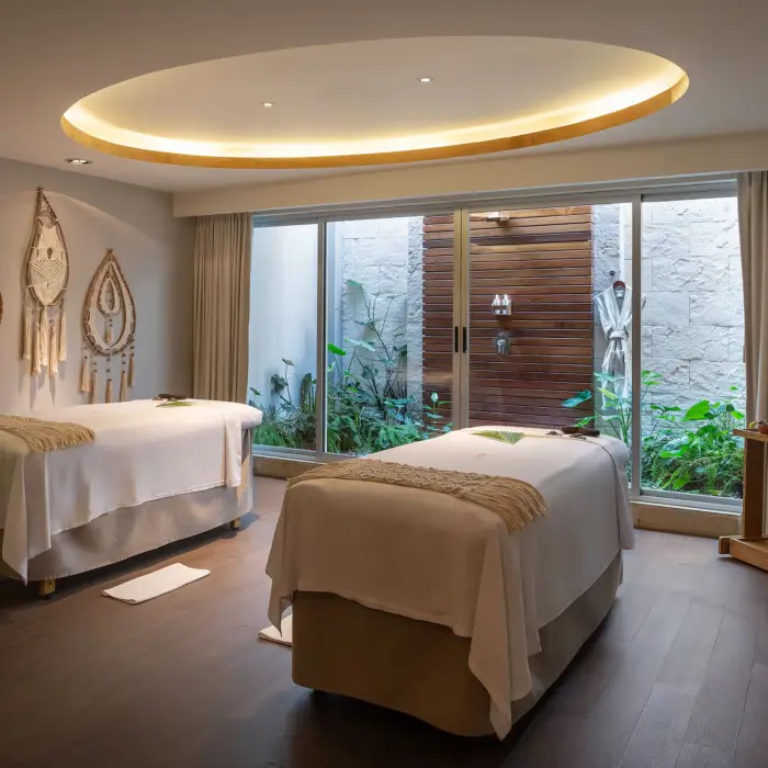 massage treatment room at the Yhi Spa at Paradisus La Perla