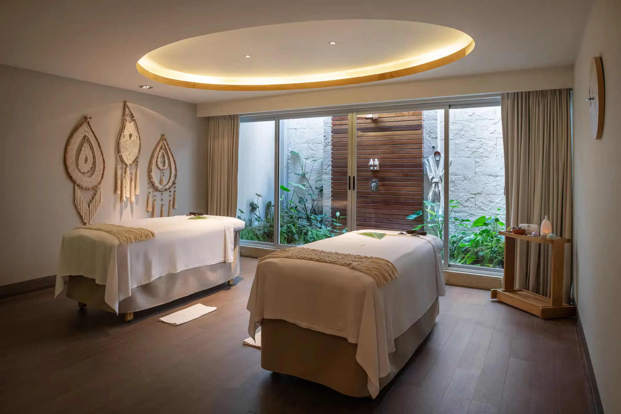 massage treatment room at the Yhi Spa at Paradisus La Perla