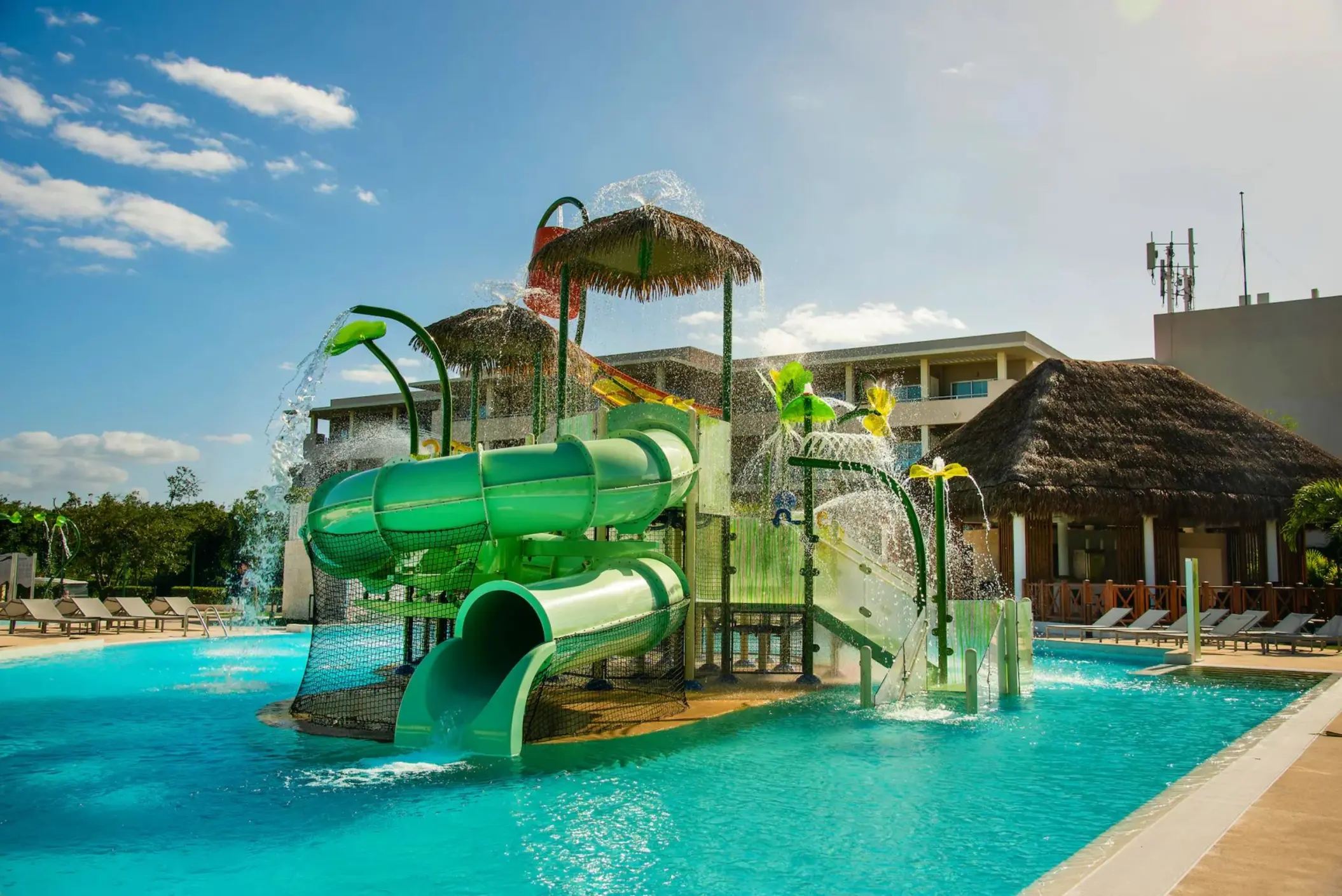mini waterpark for kids at Paradisus Playa del Carmen