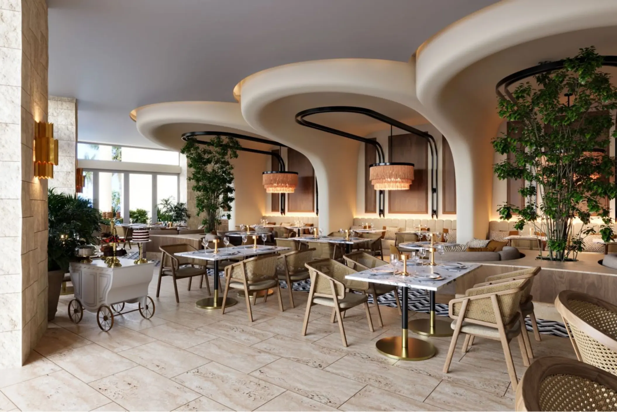 restaurant at Paraiso de la Bonita resort