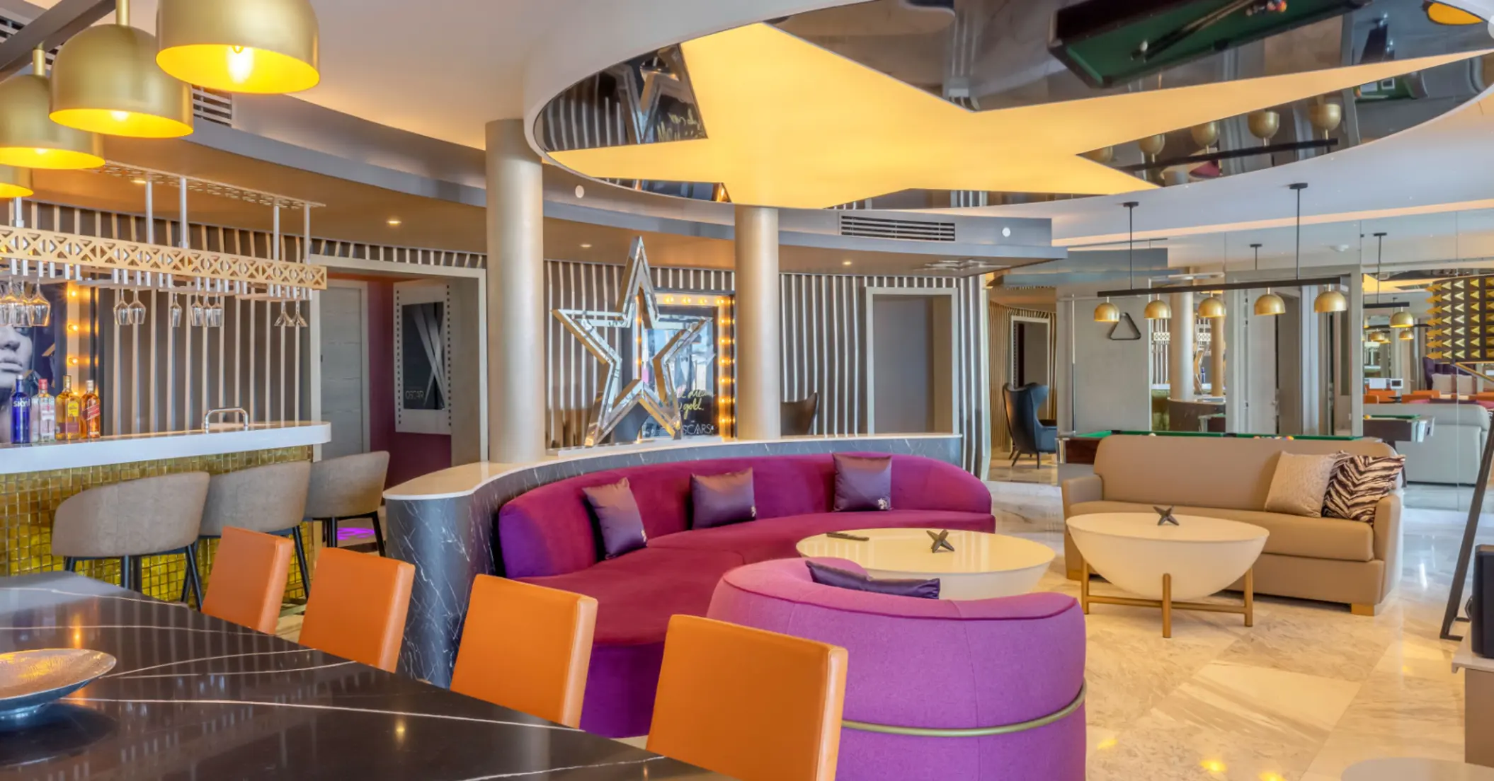 lobby and lobby bar at planet hollywood cancun