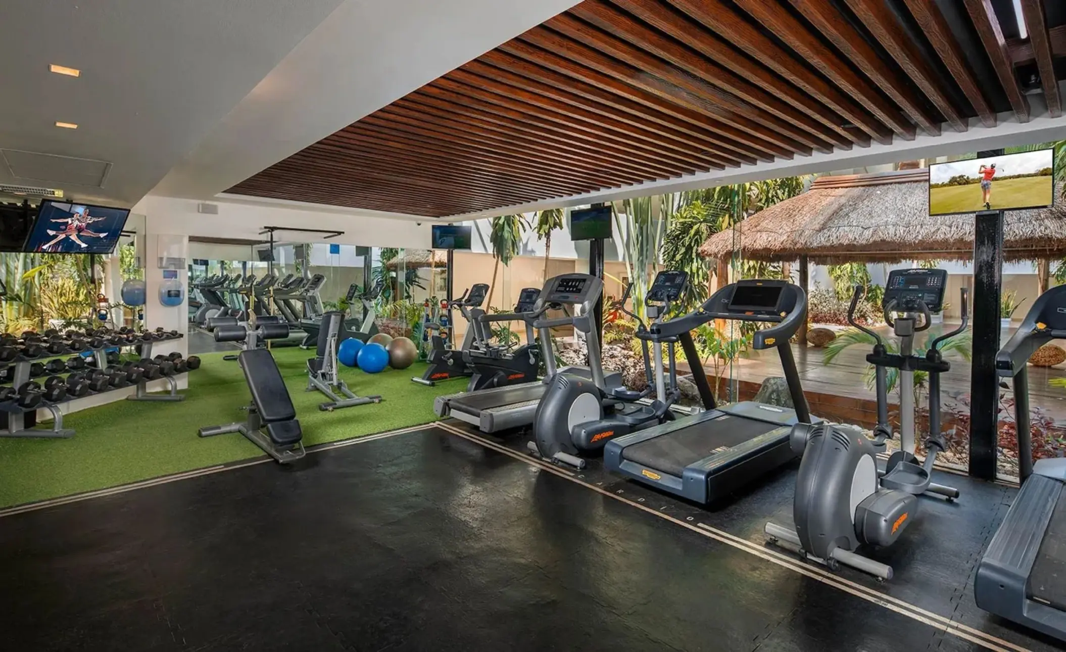 fitness center at Playacar Palace