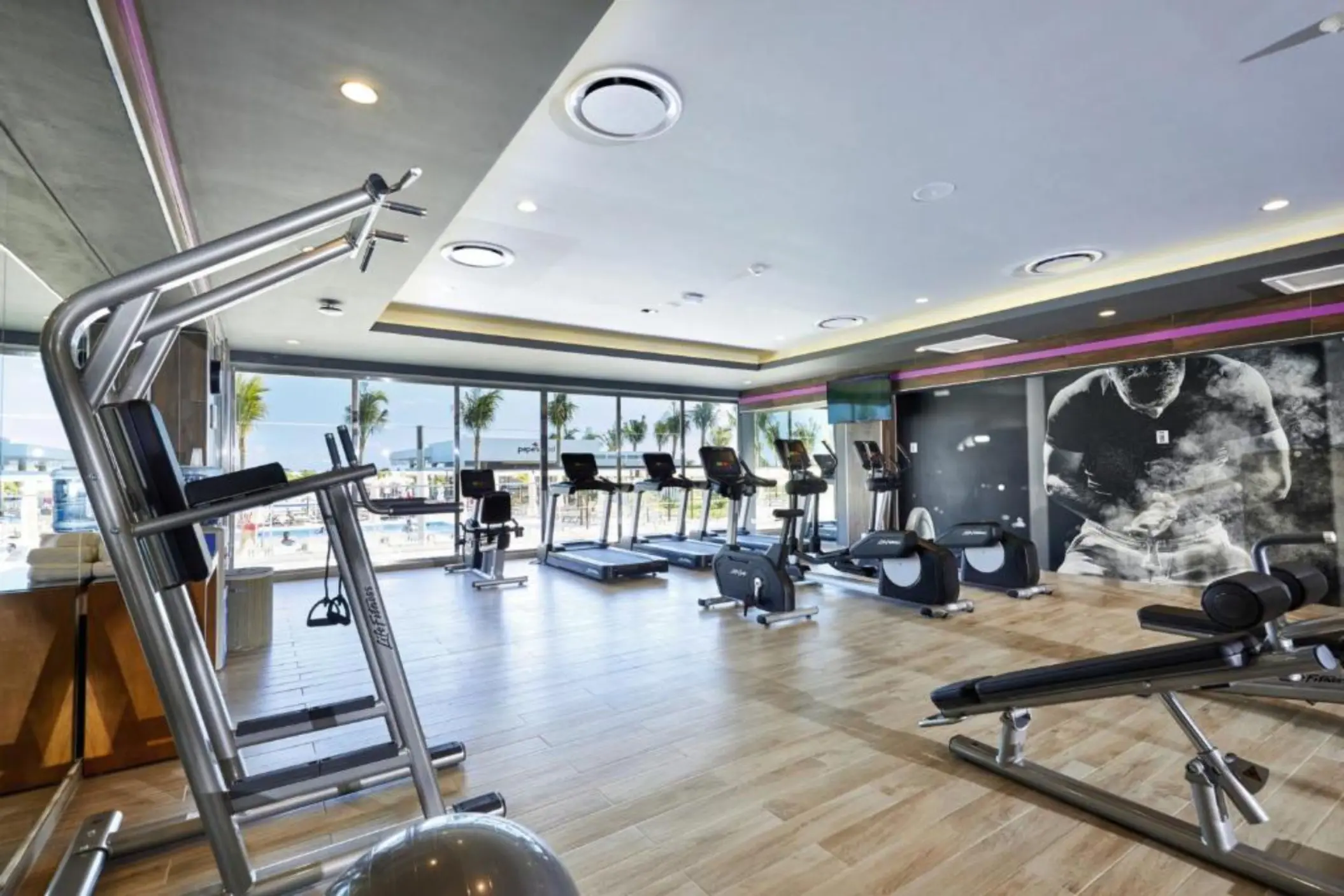 gym at Hotel Riu Palace Costa Mujeres