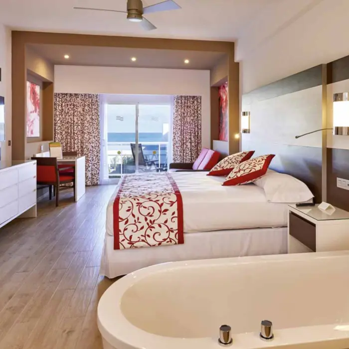 junior suite ocean view at Hotel Riu Palace Costa Mujeres