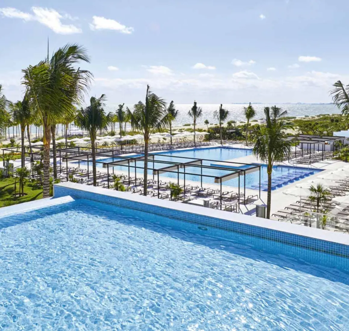 pools at Hotel Riu Palace Costa Mujeres