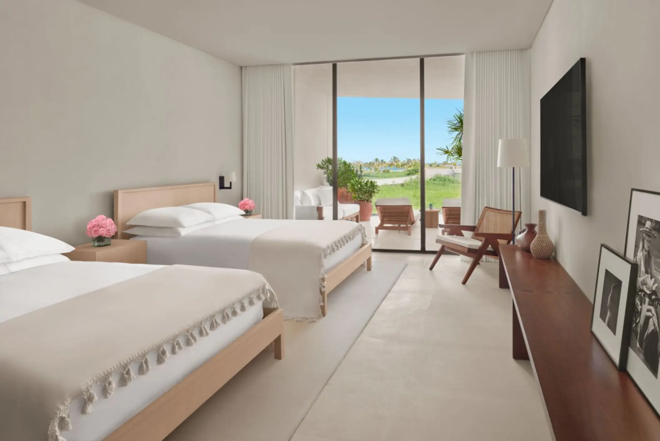 deluxe room with two queen beds at The Riviera Maya EDITION at Kanai
