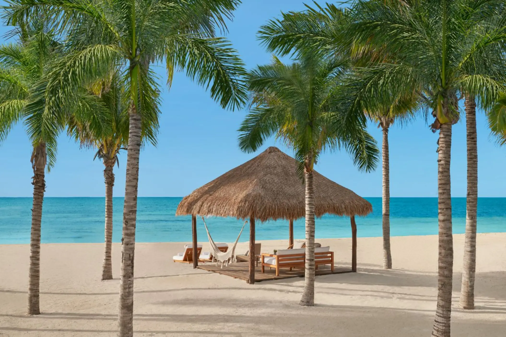 oceanfront cabanas at The Riviera Maya EDITION at Kanai