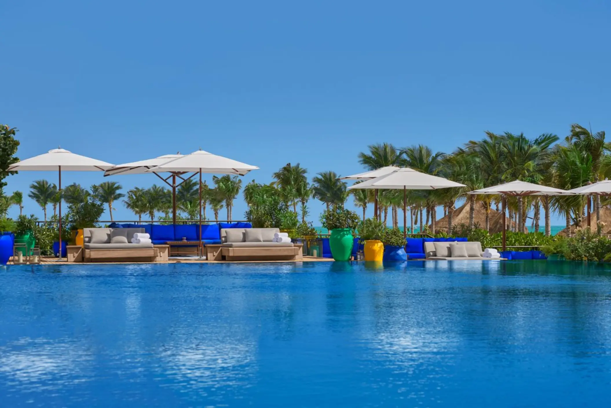so'ol beach club pool at The Riviera Maya EDITION at Kanai