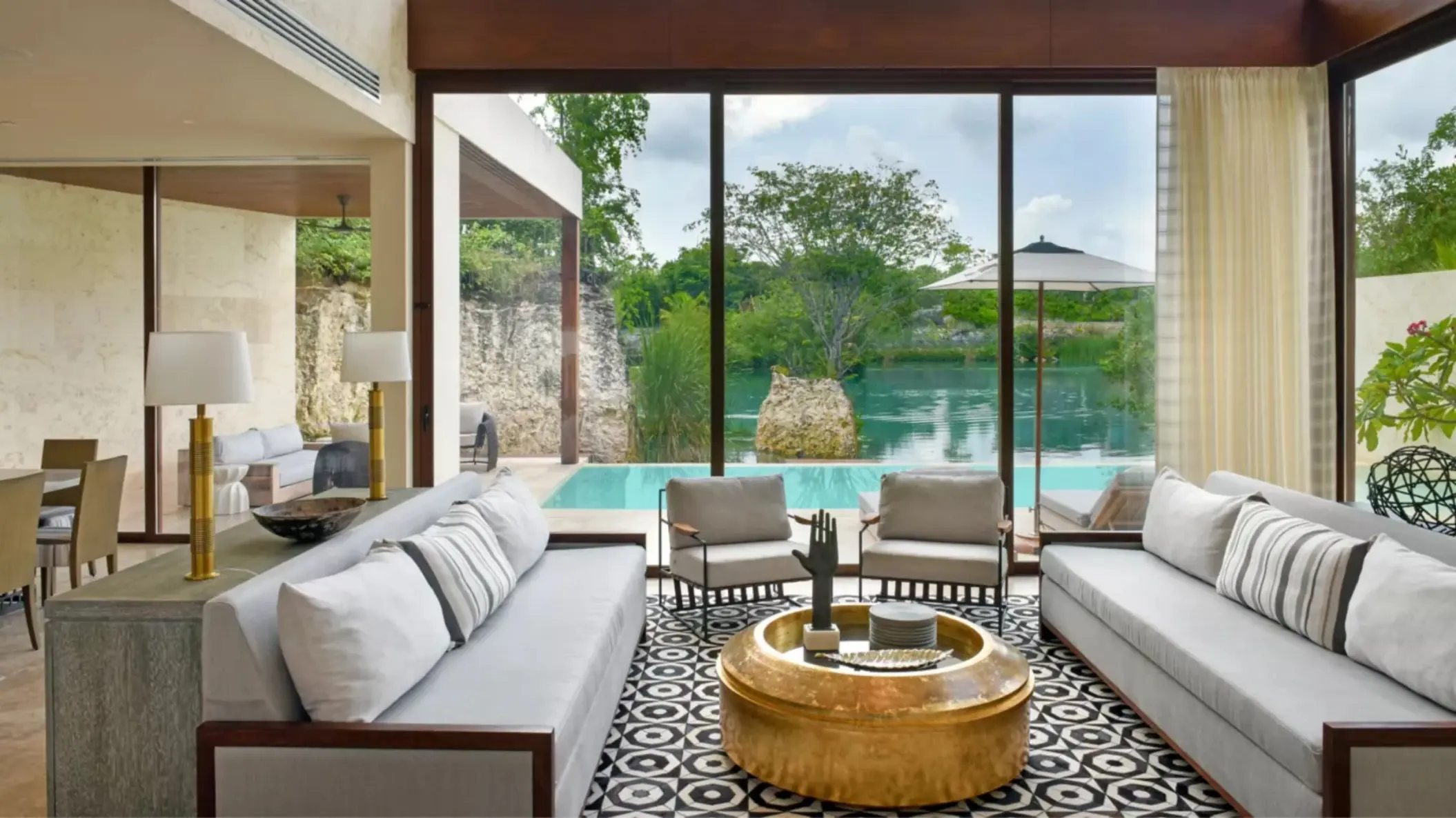 Private Cenote Three Bedroom Villa with plunge pool at Rosewood Mayakoba