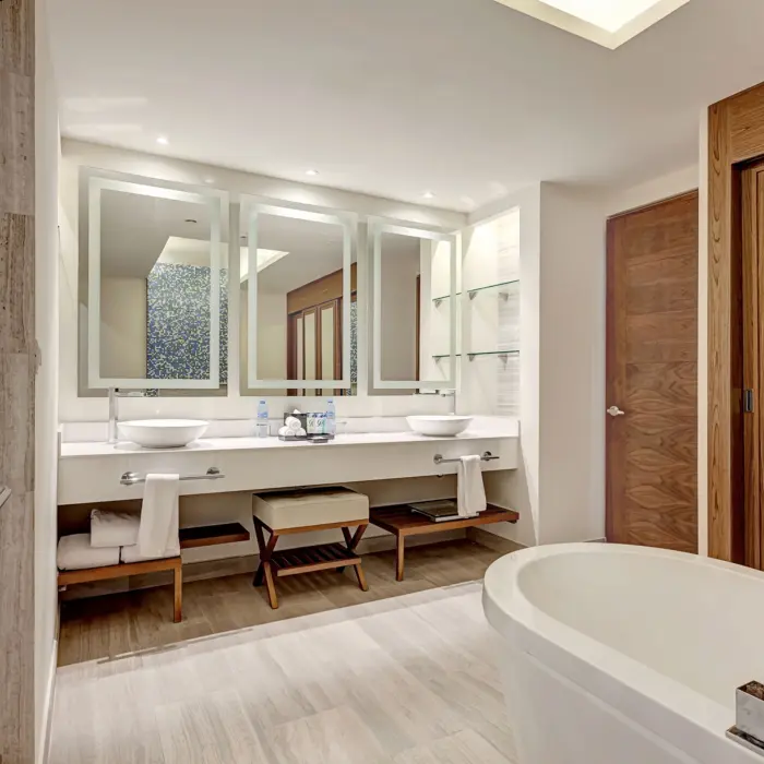 washroom of a suite at Royalton CHIC Cancun