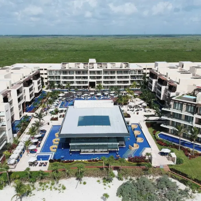 aerial view of Royalton Hideaway Riviera Cancun