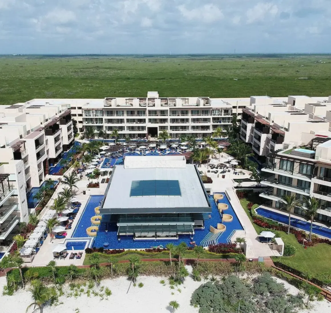 aerial view of Royalton Hideaway Riviera Cancun