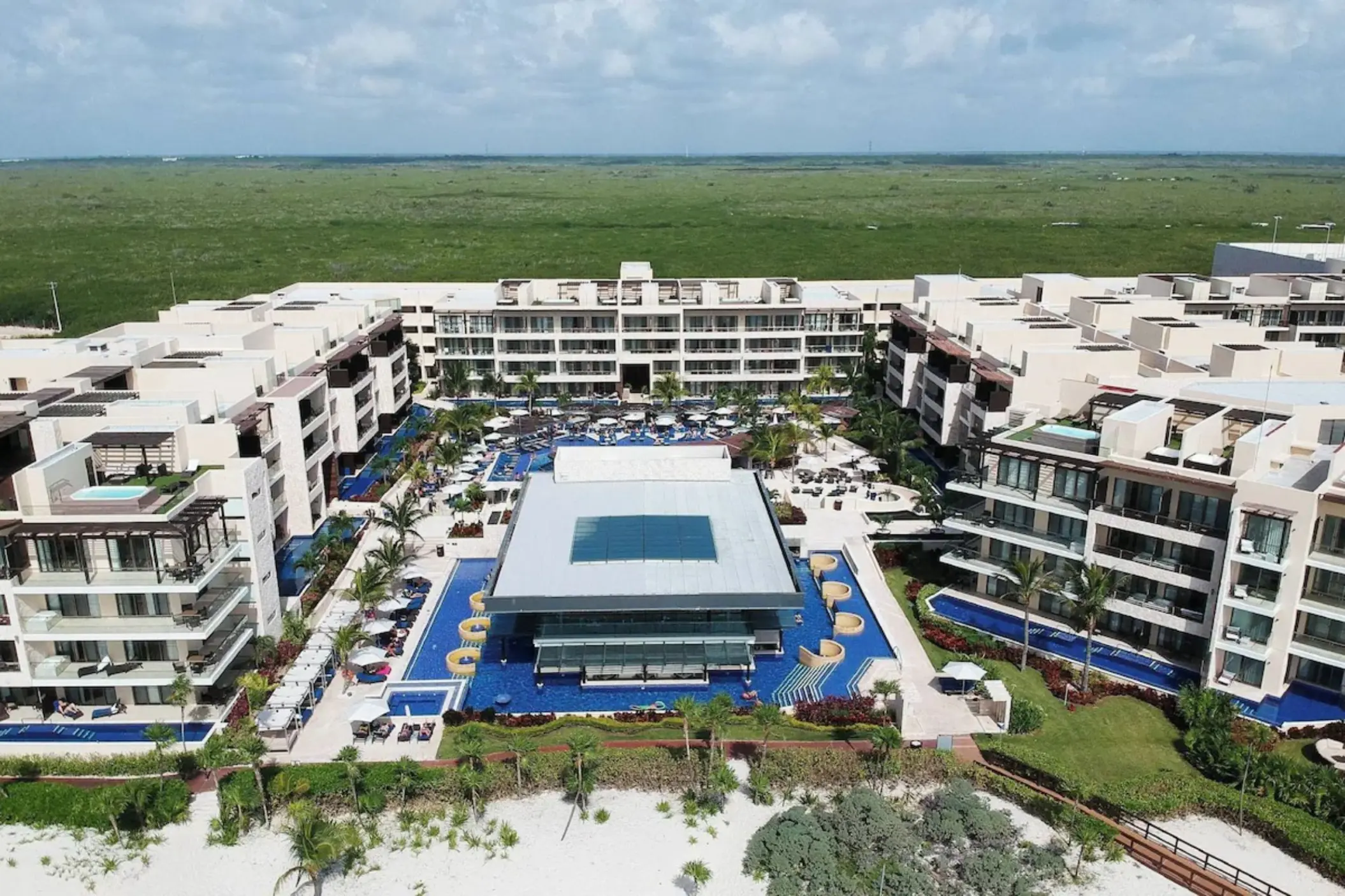 aerial view of Royalton Hideaway Riviera Cancun